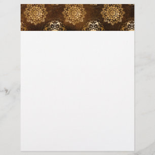 Elegante goudfolie en zwarte Indiase mandala
