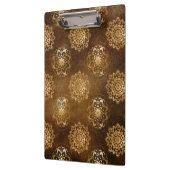 Elegante goudfolie en zwarte Indiase mandala Klembord (Links)