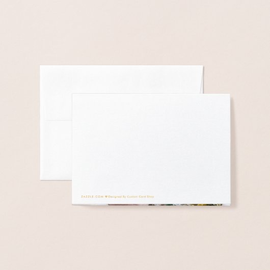 Elegante goudfolie Kerstvakantie Multi Language Folie Kaarten (Met envelop)