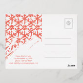 Elegante goudfolie moderne feestelijke zakelijke v folie uitnodiging briefkaart (Achterkant)