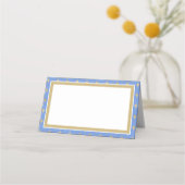 Elegante goudkleurige art deco patroon bruiloft plaatskaartje (Voorkant)