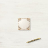 Elegante goudkleurige frame post-it notities post-it® notes (Op bureau)