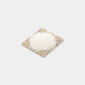 Elegante goudkleurige frame post-it notities post-it® notes (Schuin)
