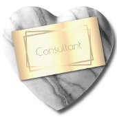 Elegante goudkleurige Lijst consultant Visitekaartje