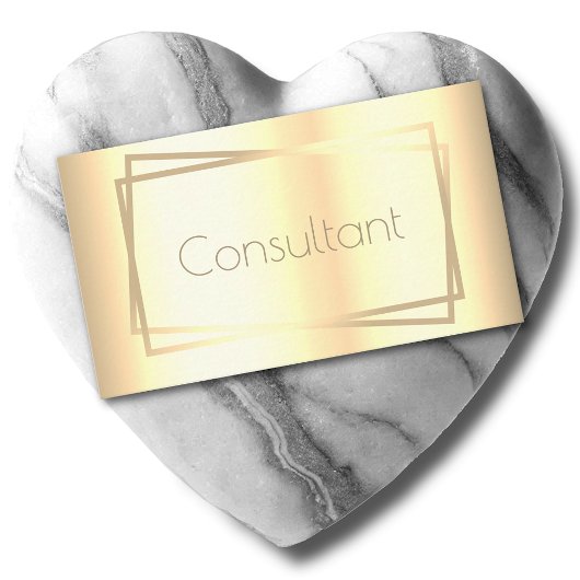 Elegante goudkleurige Lijst consultant Visitekaartje