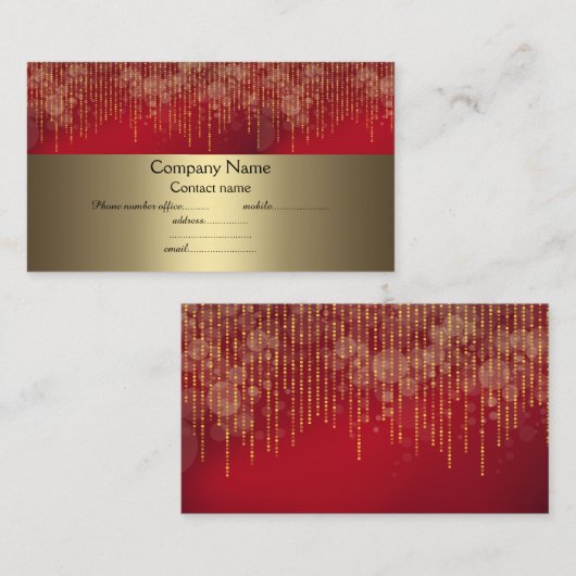 elegante goudmakerij visitekaartje (Voorkant / Achterkant)