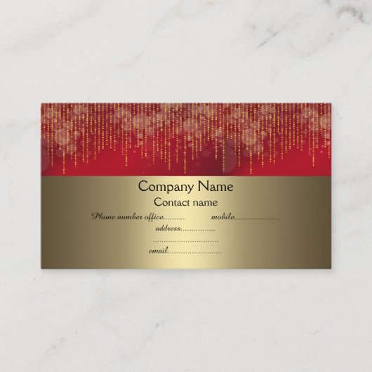 elegante goudmakerij visitekaartje (Voorkant)