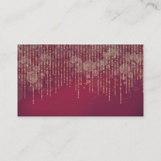 elegante goudmakreel visitekaartje (Achterkant)