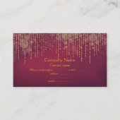 elegante goudmakreel visitekaartje (Voorkant)