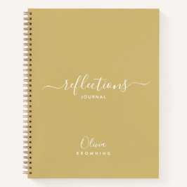 Elegante goudtint Reflections Journal Notebook Notitieboek