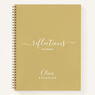 Elegante goudtint Reflections Journal Notebook Notitieboek
