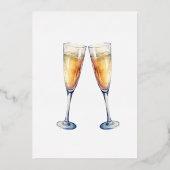 Elegante goudverijdelde cocktail party bar menu (Achterkant)