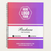 Elegante Gradient Company Branded Corporate Gift Planner (Voorkant)