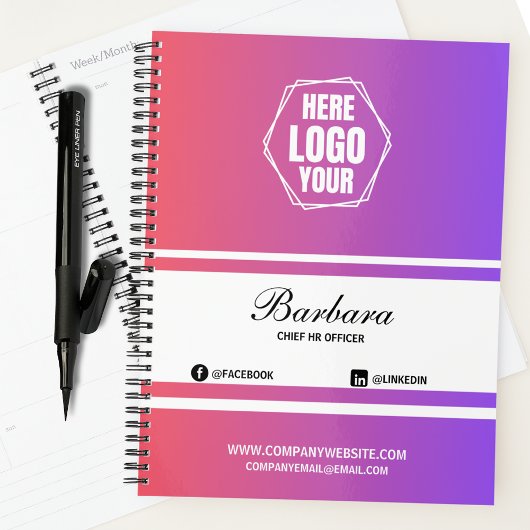 Elegante Gradient Company Branded Corporate Gift Planner