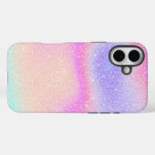 Elegante Gradiënt Glitter Swirl Holografisch Case-Mate iPhone Case (Achterkant (horizontaal))