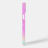 Elegante Gradiënt Glitter Swirl Holografisch Case-Mate iPhone Case (Achterkant / Rechts)