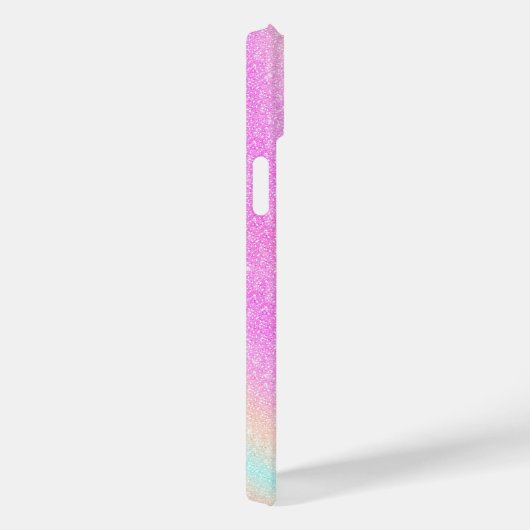 Elegante Gradiënt Glitter Swirl Holografisch Case-Mate iPhone Case (Achterkant / Rechts)