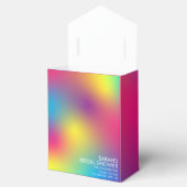 Elegante Gradiënt Holografische Bruidsdouche Bedankdoosjes (Geopend)