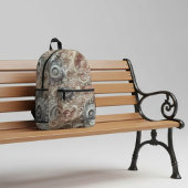 Elegante Gradient Pastel Kant Patroon Medium Gift  Bedrukte Rugzak