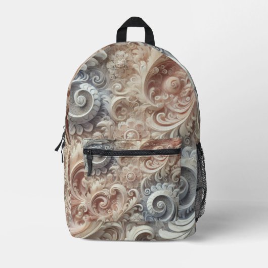 Elegante Gradient Pastel Kant Patroon Medium Gift Bedrukte Rugzak (Voorkant)