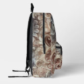 Elegante Gradient Pastel Kant Patroon Medium Gift Bedrukte Rugzak (Links)