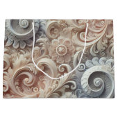 Elegante Gradient Pastel Kant Patroon Medium Gift  Groot Cadeauzakje (Voorkant)