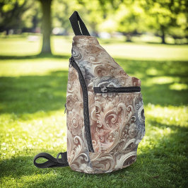 Elegante Gradient Pastel Kant Patroon Medium Gift Sling Bag