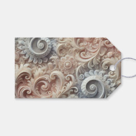 Elegante Gradiënt Pastel Kant Patroon Midden Gesch Cadeaulabel