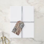 Elegante Gradiënt Pastel Kant Patroon Midden Gesch Cadeaulabel (Met Touw)
