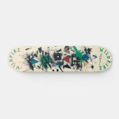Elegante graffiti met geometrische Abstracte eleme Persoonlijk Skateboard (Horizontaal)