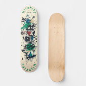 Elegante graffiti met geometrische Abstracte eleme Persoonlijk Skateboard (Voorkant)
