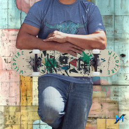 Elegante graffiti met geometrische Abstracte eleme Persoonlijk Skateboard