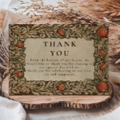 Elegante  granaatappel bruiloft bedankkaart