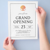 Elegante Grand Opening Flyer | Spa, Salon, Zakelij (Hand)
