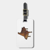 Elegante Grand Piano Music Lovers Design Bagagelabel (Voorkant verticaal)