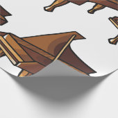 Elegante Grand Piano Music Lovers Design Cadeaupapier (Hoek)