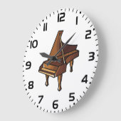 Elegante Grand Piano Music Lovers Design Grote Klok (Hoek)