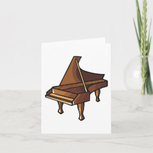 Elegante Grand Piano Music Lovers Design Kaart