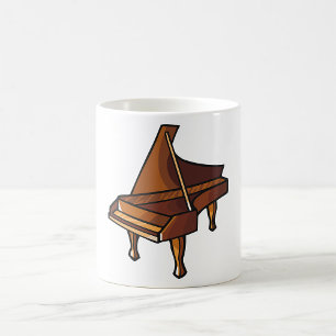 Elegante Grand Piano Music Lovers Design Koffiemok