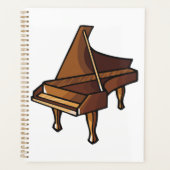 Elegante Grand Piano Music Lovers Design Planner (Voorkant)