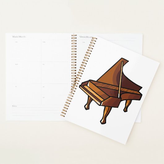 Elegante Grand Piano Music Lovers Design Planner