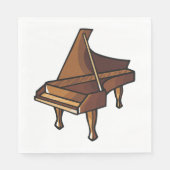 Elegante Grand Piano Music Lovers Design Servet (Voorkant)