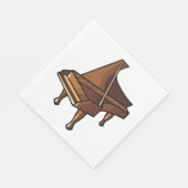 Elegante Grand Piano Music Lovers Design Servet (Hoek)