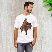 Elegante Grand Piano Music Lovers Design T-shirt