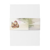 Elegante Grapevine-geïnspireerde rustieke wijnmake Uitnodigingen Wikkel (Achterkant Voorbeeld)