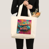 Elegante grappen en juwelen grote tote bag (Voorkant (product))
