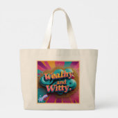 Elegante grappen en juwelen grote tote bag (Achterkant)