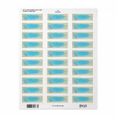 Elegante Grappige Cute Roze Flamingo, Ananas Label (Full Sheet)