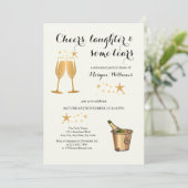 Elegante grappige juichen lachen tranen pensioen kaart (Staand voorkant)