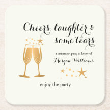 Elegante grappige juichen lachen tranen pensioen